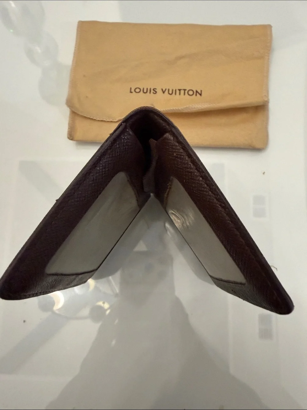 Louis Vuitton Brown Damier Ebene Card Case